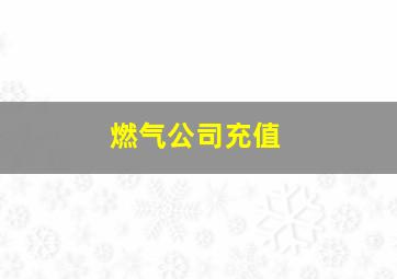 燃气公司充值