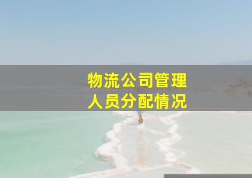 物流公司管理人员分配情况