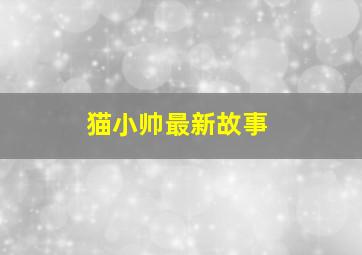 猫小帅最新故事