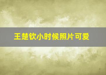 王楚钦小时候照片可爱