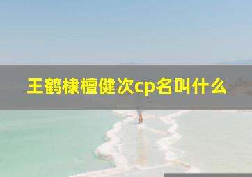 王鹤棣檀健次cp名叫什么