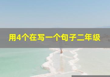 用4个在写一个句子二年级