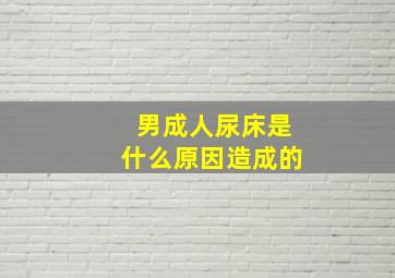 男成人尿床是什么原因造成的