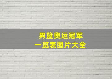 男篮奥运冠军一览表图片大全