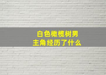 白色橄榄树男主角经历了什么