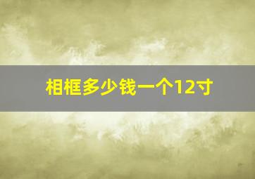 相框多少钱一个12寸