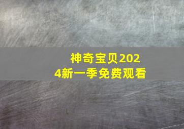 神奇宝贝2024新一季免费观看