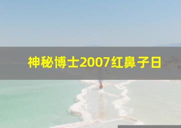 神秘博士2007红鼻子日