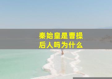 秦始皇是曹操后人吗为什么