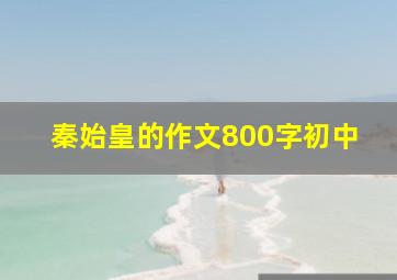 秦始皇的作文800字初中