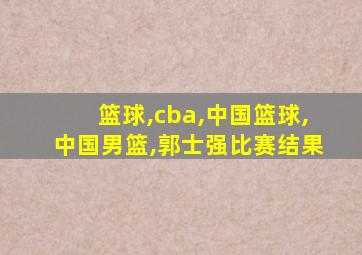 篮球,cba,中国篮球,中国男篮,郭士强比赛结果