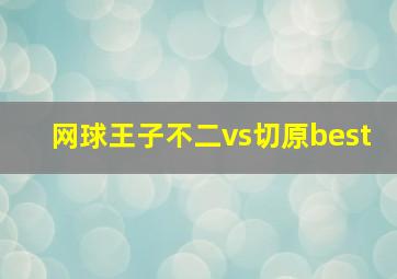 网球王子不二vs切原best