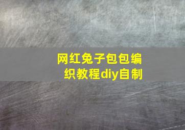 网红兔子包包编织教程diy自制