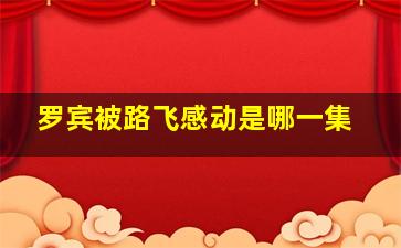 罗宾被路飞感动是哪一集