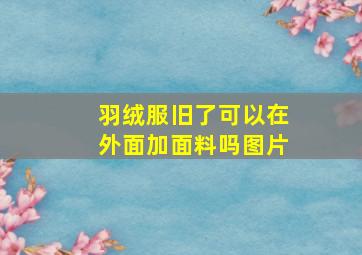 羽绒服旧了可以在外面加面料吗图片