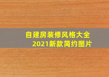 自建房装修风格大全2021新款简约图片