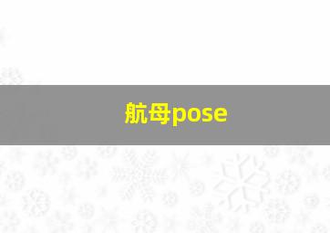 航母pose