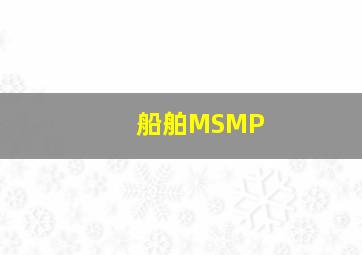 船舶MSMP