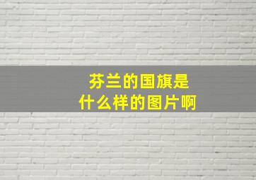 芬兰的国旗是什么样的图片啊