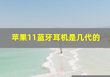 苹果11蓝牙耳机是几代的