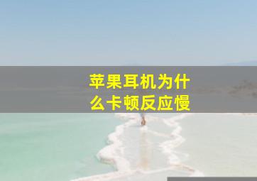 苹果耳机为什么卡顿反应慢