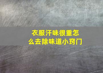 衣服汗味很重怎么去除味道小窍门