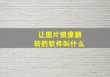 让图片镜像翻转的软件叫什么