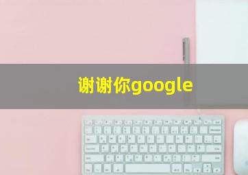 谢谢你google