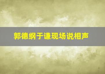 郭德纲于谦现场说相声