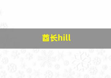 酋长hill