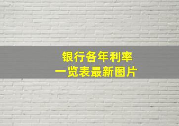 银行各年利率一览表最新图片