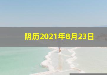 阴历2021年8月23日