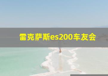 雷克萨斯es200车友会