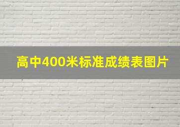 高中400米标准成绩表图片