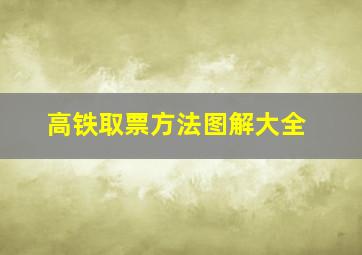 高铁取票方法图解大全